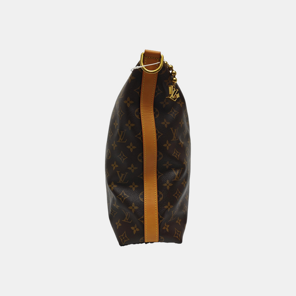 Monogram Coated Canvas Shoulder Bag GM Brown