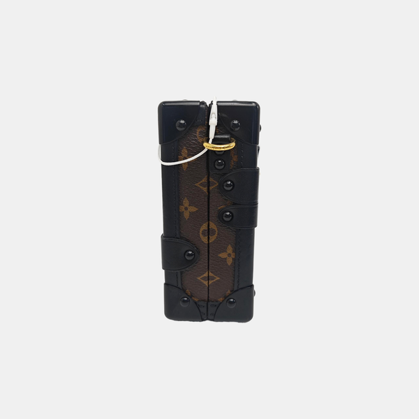PETITE MALLE Monogram Coated Canvas Brown