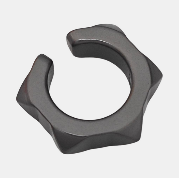Metal Gray Clip On Earrings