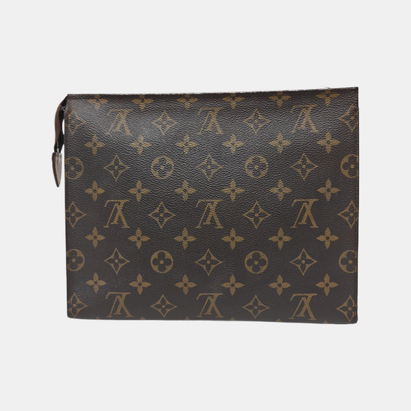 TOILET POCKET 26 Monogram Coated Canvas Brown