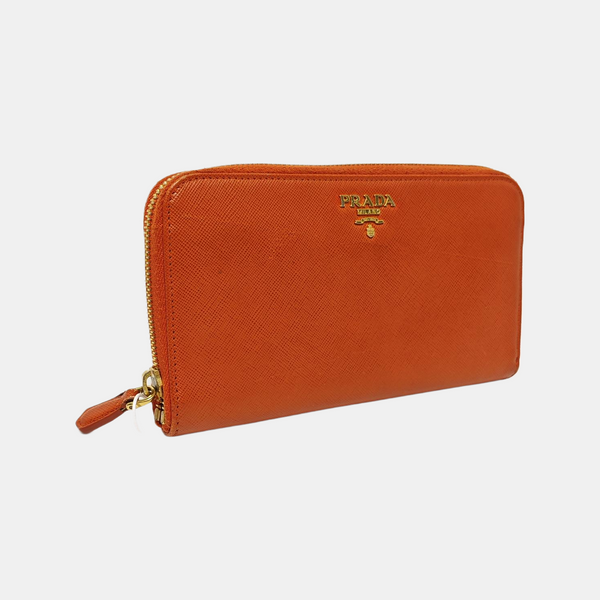 Saffiano Calfskin Wallet Orange