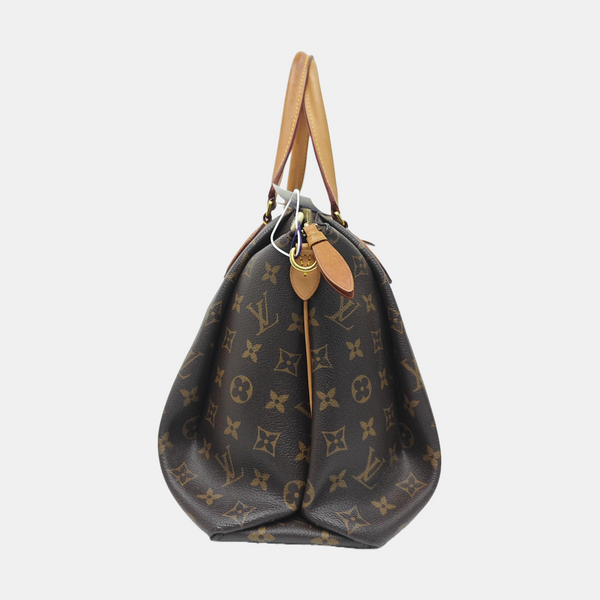 RIVOLI MM Monogram Coated Canvas Brown