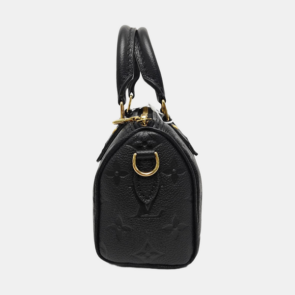 SPEEDY Nano Monogram Calfskin Black