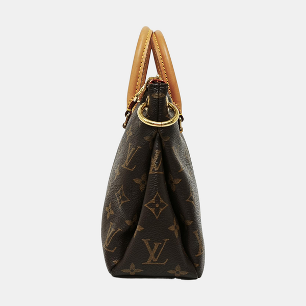 PALLAS BB Monogram Coated Canvas Brown