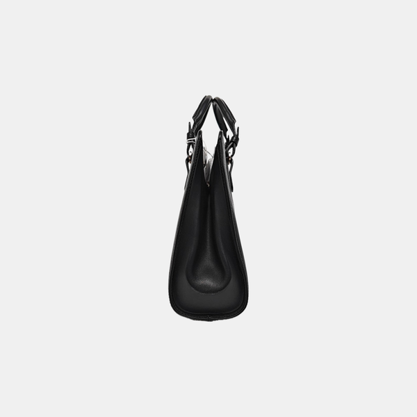 Calfskin Top Handle Bag Black