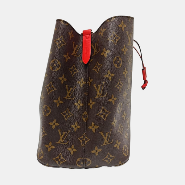 NÉONOÉ MM Monogram Coated Canvas Brown