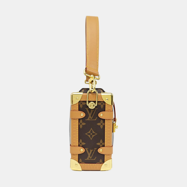 SIDE TRUNK MM Monogram Coated Canvas Brown