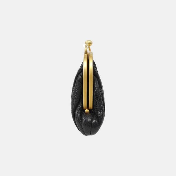 Quilted Calfskin Shoulder Bag Black