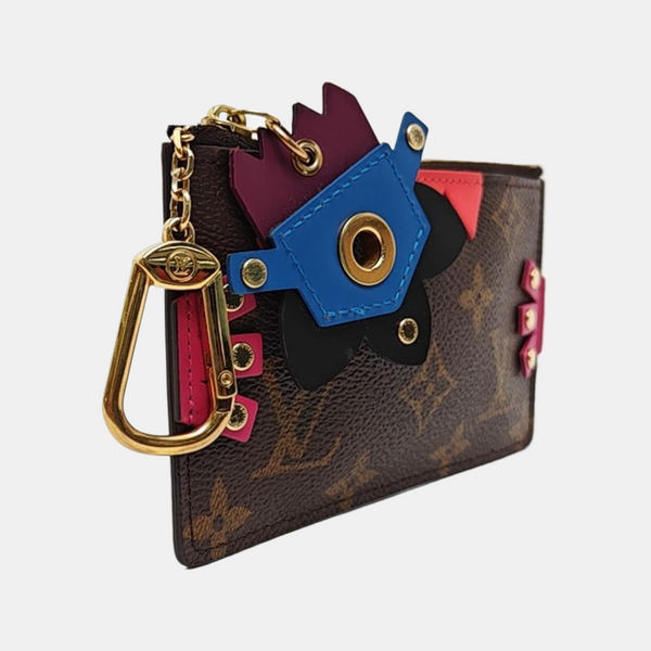 Monogram Coated Canvas Key Pouch Brown