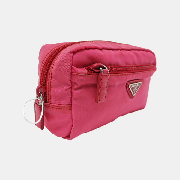 Fabric Clutch Red