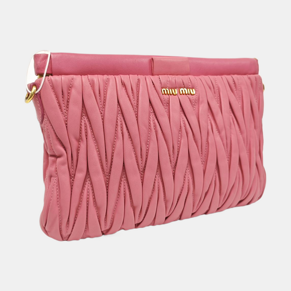 Matelassé Quilted Lambskin Red