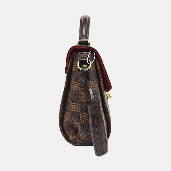 CROISETTE Damier Ebene Coated Canvas Brown
