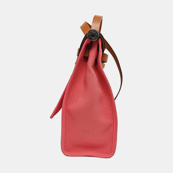 Authenticated pre-owned Herbag 31 Canvas Pink - Shoulder Bag at Looply