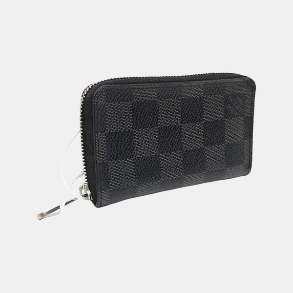 Damier Graphite Coated Canvas Card Holder Gray
