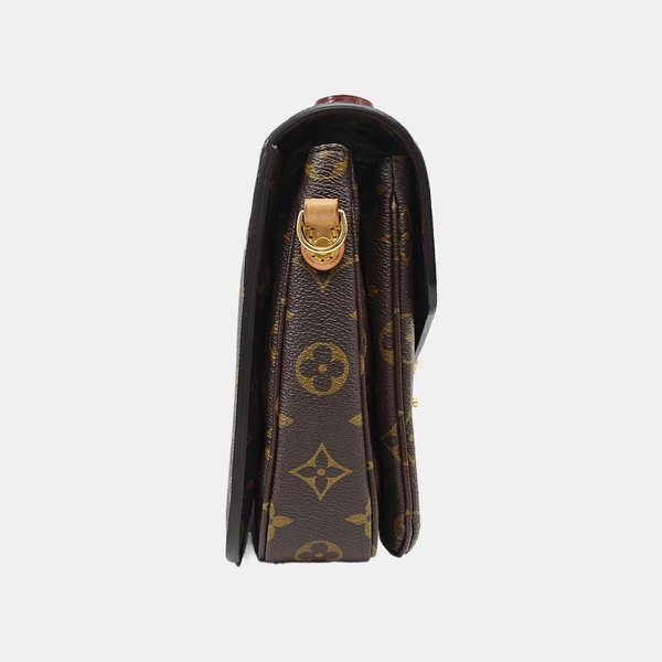 MÉTIS MM Monogram Coated Canvas Brown