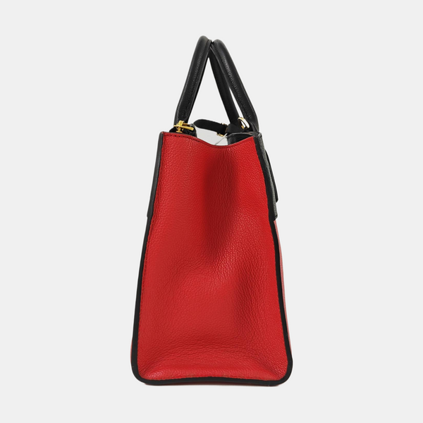 CITY STEAMER PM Calfskin Red