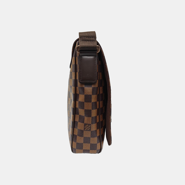 DISTRICT MM Damier Ebene Coated Canvas Brown