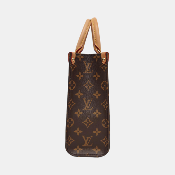 SAC PLAT BB Monogram Coated Canvas Brown