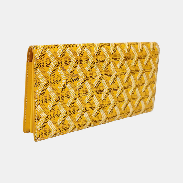 Coated Canvas Wallet Yellow