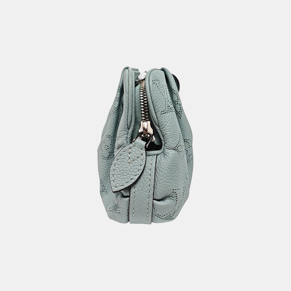 SCALA Mini Monogram Calfskin Blue