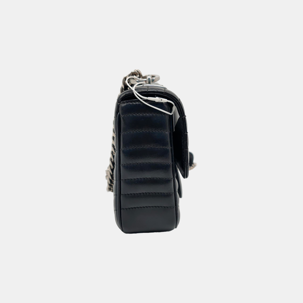 Diagramme Medium Quilted Calfskin Black