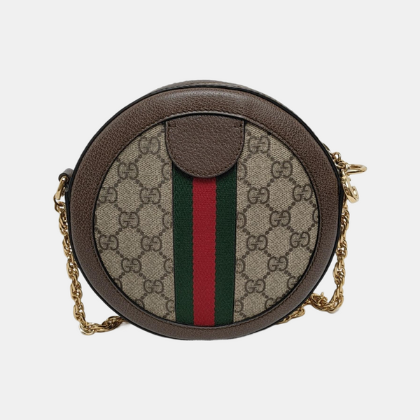 Ophidia Mini Monogram Coated Canvas Beige