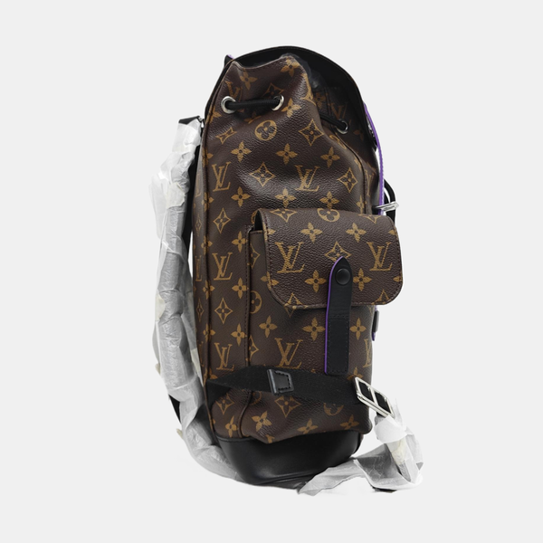 CHRISTOPHER PM Monogram Coated Canvas Brown