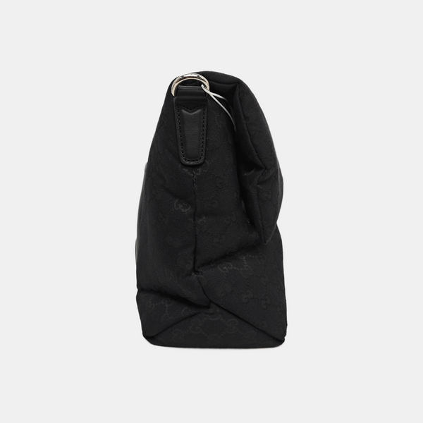 Monogram Coated Canvas Shoulder Bag Black