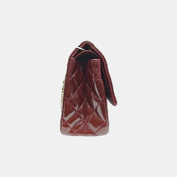 2.55 225 (small) Quilted Patent Leather Red