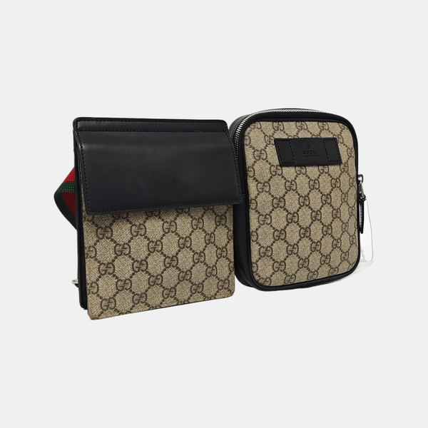 GG Belt Bag Monogram Coated Canvas Beige