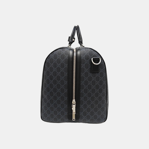 Monogram Coated Canvas Shoulder Bag Black