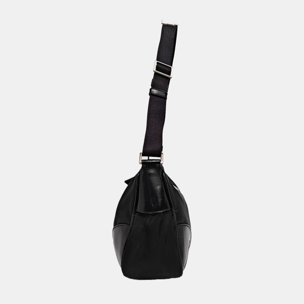 Nylon Shoulder Bag Black