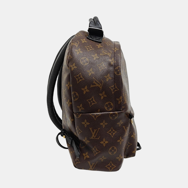 Monogram Coated Canvas Backpack Brown