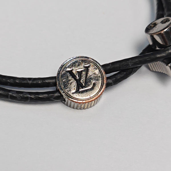 Coated Canvas Black Bracelet