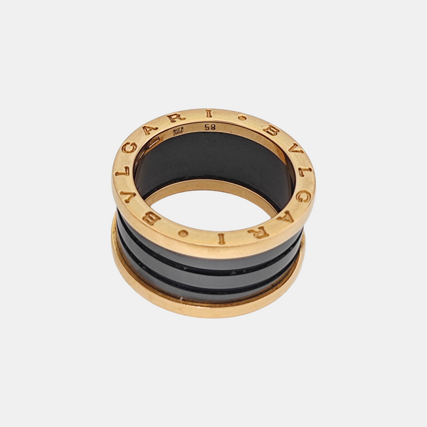 B.ZERO1 18k Rose Gold Ring EU 58