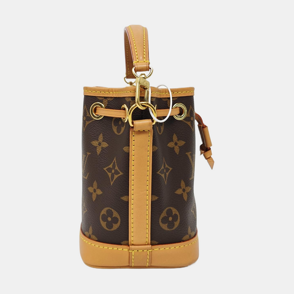 NOÉ Nano Monogram Coated Canvas Brown