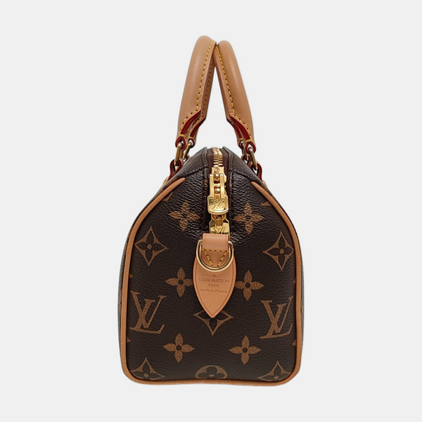 SPEEDY 20 Monogram Coated Canvas Brown