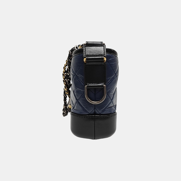 GABRIELLE Small Quilted Calfskin Blue
