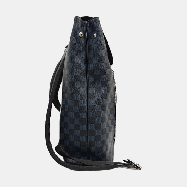 Damier Coated Canvas Backpack Blue