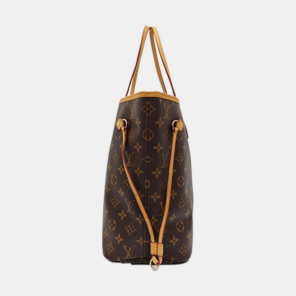 NEVERFULL MM Monogram Coated Canvas Brown