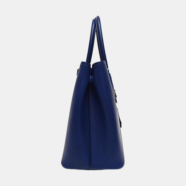 Double Medium Saffiano Calfskin Blue