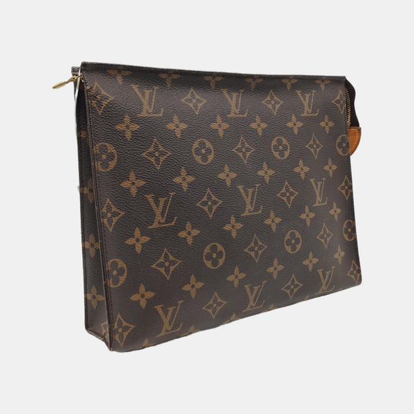TOILET POCKET 26 Monogram Coated Canvas Brown