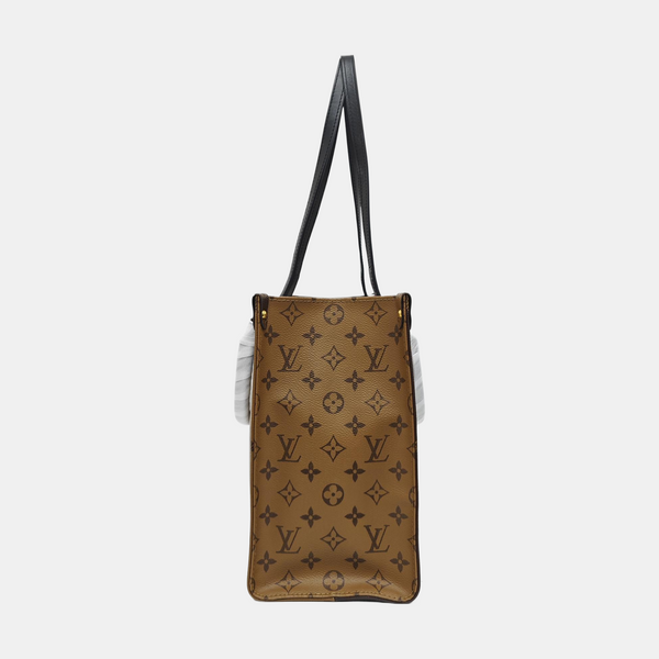 ONTHEGO MM Monogram Coated Canvas Brown