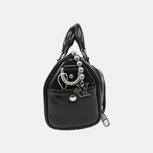 Calfskin Shoulder Bag 25 Black