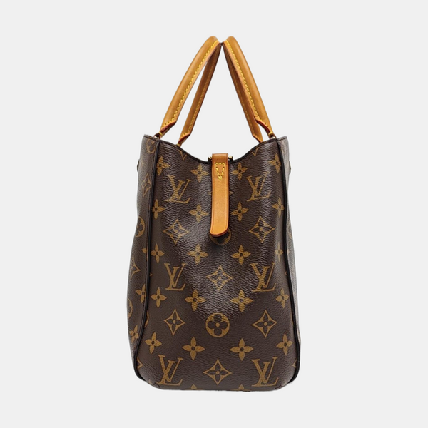 MONTAIGNE Monogram Coated Canvas Brown