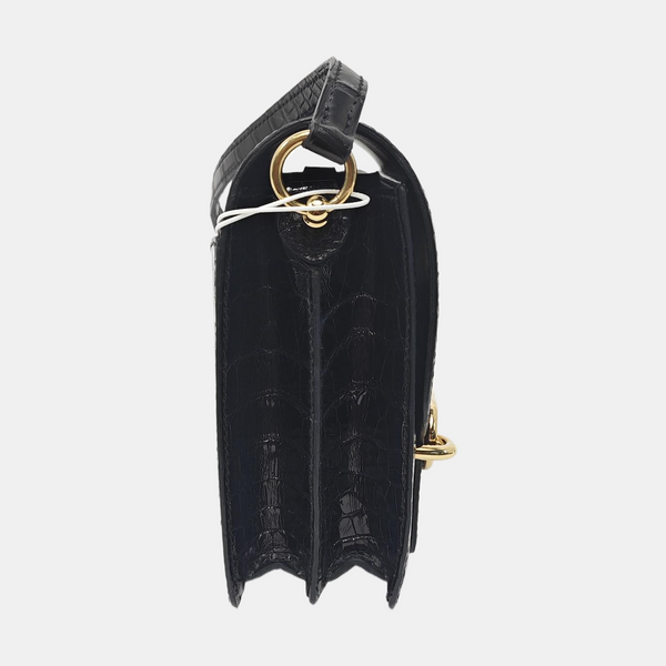 Roulis Mini Shiny Porosus Crocodile Black