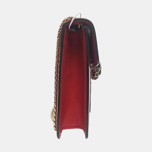 SERPENTI FOREVER Small Calfskin Red