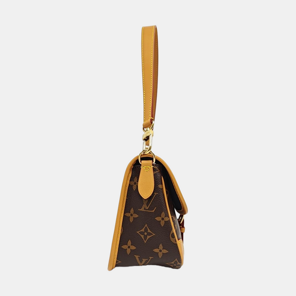DIANE Monogram Coated Canvas Brown