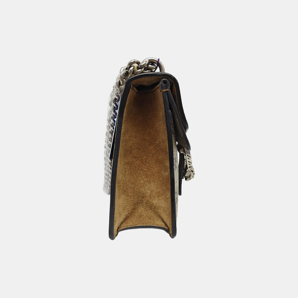 Dionysus Mini Monogram Coated Canvas Beige