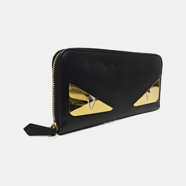 Monster Calfskin Black Wallet